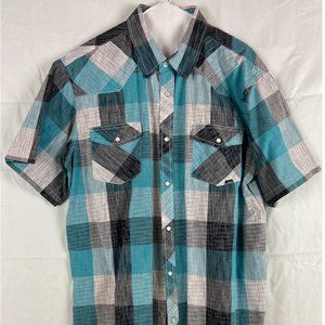 Like New Short Sleeve Button Down Shirt for Men XL